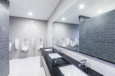 Spacious Bathroom with Double Sinks
